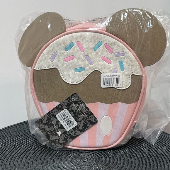 Disney’s Mickey Mouse Cupcake Cosmetic Bag NWT - Picture 7 of 7